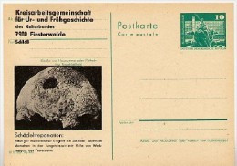 STONE AGE TREPANNING East German Postal Card P79-20-82 C192 Finsterwalde 1982 - Preistoria