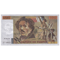 France, 100 Francs, Delacroix, 1984, G.75, TTB+, Fayette:69.08a, KM:154b - 100 F 1978-1995 ''Delacroix''