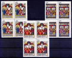 Liechtenstein 1979 MNH 3v In Blk, Coasts Of Arms, Heraldic Stained Glass Windows. Arts - Vidrios Y Vitrales