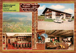 73767629 Hoechenschwand Fliegeraufnahme Berghotel Steffi Cafe Restaurant Bar Gas - Höchenschwand