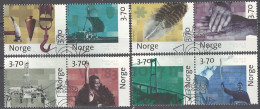 Norwegen Norway 1997. Mi.Nr. 1249-1256, Used O - Gebraucht