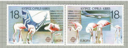 Cyprus 1988, Bird, Birds, 2v, MNH** (Split From Set Of 4v) - Flamants