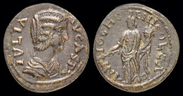Pisidia Antioch Julia Domna, Augusta AE22 Female Genius Standing Left - Provincie