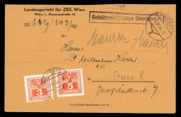 1946, Österreich, P 177, 178, Brief - Oblitérations Mécaniques