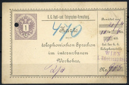 1890, Österreich, TK 8, Brief - Mechanische Afstempelingen