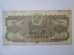 Poland 5 Zlotych 1944 Banknote Red Army Series:949001 - Polonia