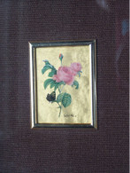 Chromo LITHOGRAPH Made By Hand On 23 KT Gold Leaf ( Artitalia / Imp. Cadoro / Cadre 12 X 13 Cm. / 112 ) See/Voir Scans ! - Fleurs & Plantes