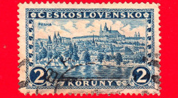 CECOSLOVACCHIA - Usato - 1926 - Vedute Di Città - Praga, Hradcany E Ponte Carlo - 2 - Used Stamps