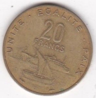 Djibouti 20 Francs 1977 Bronze Aluminium, KM# 24 - Gibuti