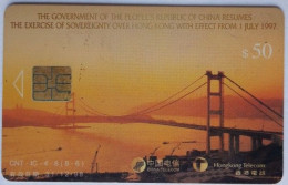 China Telecom HK$50 Chip Card - The Return Of Hongkong ( 8-6 ) - China