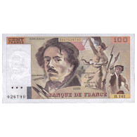 France, 100 Francs, Delacroix, 1989, H.141, SPL, Fayette:69.13b, KM:154d - 100 F 1978-1995 ''Delacroix''