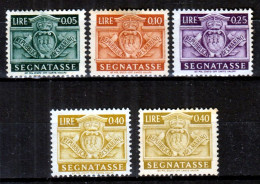 ⁕ San Marino 1945 ⁕ Segnatasse / Postage Due ⁕ 5v MH - Impuestos