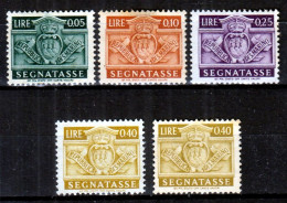 ⁕ San Marino 1945 ⁕ Segnatasse / Postage Due ⁕ 5v MH - Segnatasse