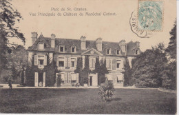 VAL D'OISE - Parc De St Gratien - Vue Pricipale Du Château Du Maréchal Catinat ( - Timbre à Date De 1908 - Coin Cassé ) - Saint Gratien