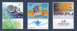 Israël, **, Yv 1938, 1939, 1940 Mi 2018, 2019, 2020, SG 1917, 1913, 1918, - Unused Stamps (with Tabs)