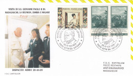 VATICAN Cover 10-32,popes Travel 1989,Hungary - Papi