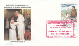 MADAGASCAR Cover 10-35,popes Travel 1989 - Papi