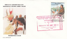 MADAGASCAR Cover 10-36,popes Travel 1989 - Papi