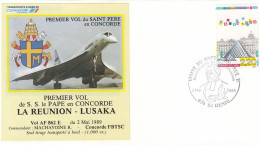 FRANCE Cover 10-38,popes Travel 1989 - Papi