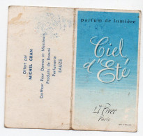 Eauze (32) Cart  Parfumée-calendrier 1961 Coiffeur MICHEL GRAN .ciel D'été De PIVER  (PPP46239) - Antiguas (hasta 1960)