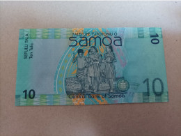 Billete De Samoa De 10 Tala, Año 2008, Nº Bajisimo 0004342, UNC - Samoa