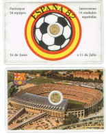 FUTBOL ESPAÑA 82 DNI MINI MONEDA - Fiktive & Specimen