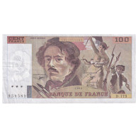 France, 100 Francs, Delacroix, 1990, D.175, TB+, Fayette:69bis.2c, KM:154e - 100 F 1978-1995 ''Delacroix''