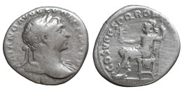 Trajan AD 98-117. Rome Denarius VF+ COS V P P SPQR OPTIMO PRINC - La Dinastía Antonina (96 / 192)