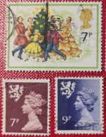 GRAN BRETAGNA 1978 MACHIN QUEEN ELISABETH SCOTLAND 7p-9p-KERSTMIS - Used Stamps