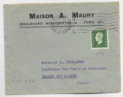 DULAC 3FR SEUL LETTRE COVER MEC PARIS 25.VIII.1945  AU TARIF 2EME - 1944-45 Marianna Di Dulac