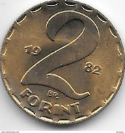 *hungary 2 Forint 1982  Km 591  Bu/ms65 - Hongrie