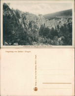 Ansichtskarte Zöblitz Ringmauer Im Tale Der Schwarzen Pockau 1922 - Zöblitz