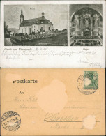 Ansichtskarte Ebersbach (Löbau/Zittau) 2 Bild: Kirche Und Orgel 1905  - Ebersbach (Loebau/Zittau)
