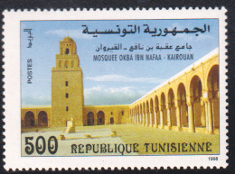 1998 - Tunisie - Y & T 1331 -  Mosquée Okba Ibn Nafaâ - Kairouan -  1V   MNH***** - Mosquées & Synagogues