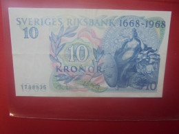 SUEDE 10 KRONOR 1968 Circuler (B.32) - Svezia