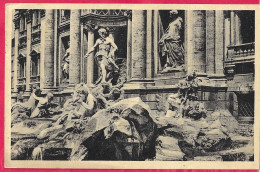 ROMA - FONRTANA DI TREVI - FORMATO PICCOLO - ED. S.A.F. MILANO XXI - VIAGGIATA 1943 - Fontana Di Trevi