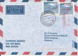 Brazil Air Mail Cover Sent To Germany 21-7-1997 Topic Stamps AEROPLANES - Aéreo