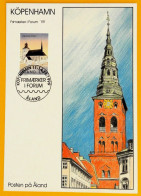 Åland 1999 - Exhibition Card Köpenhamn Frimærker I Forum '99 - Church Stamp Mi 162 - St. Nicholas Church Copenhagen - Aland