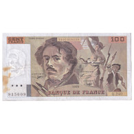 France, 100 Francs, Delacroix, 1993, Q.240, TB+, Fayette:69bis.08, KM:154g - 100 F 1978-1995 ''Delacroix''