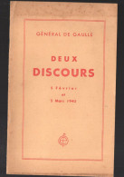 (guerre 39-45)  2 Discours 5 Frevrier Et 3 Mars 1945 Du GENERAL DE GAULLE (PPP46252) - Oorlog 1939-45