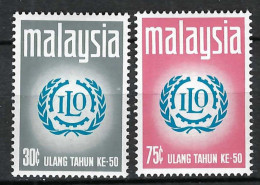 MALAYSIE Ca.1969: Lot De TP "50 Ans De L' OIT" Neufs** - OIT