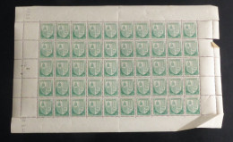 ANDORRE - 1944-46 - N°YT. 99 - Armoiries 80c Vert -  Bloc De 50 Bord De Feuille - Neuf Luxe** / MNH - Unused Stamps
