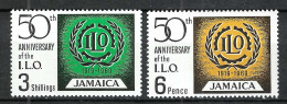 JAMAIQUE Ca.1969: TP "50 Ans De L' OIT" Neufs** - Jamaica (1962-...)