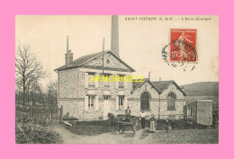 CPA   SAINT CHERON    L Usine électrique - Saint Cheron