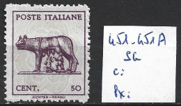 ITALIE 451-51A Sans Gomme Côte 1.30 € - Ungebraucht