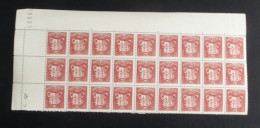 ANDORRE - 1937-43 - N°YT. 57 - Armoiries 40c Brun-rouge -  Bloc De 27 Bord De Feuille - Neuf Luxe** / MNH - Nuevos