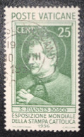 VATICAN    Exposition Mondiale De La Presse Catholique   N° Y&T  74  (o) - Used Stamps