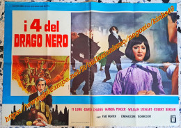 B256> Fotobusta Cinema Film < I 4 Del Drago Nero > 1971 / Ti Lung / David Chiang / Wanda Pinger / William Stewart - Affiches & Posters