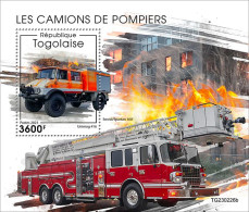 2024-01 - TOGO- FIRE TRUKS                 1V  MNH** - Vrachtwagens