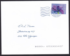 Netherlands: Cover, 1 Cinderella Stamp, Postage Paid TPG Post, Lily Flower (traces Of Use) - Lettres & Documents